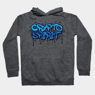 Crypto spirit street art blue color Hoodie